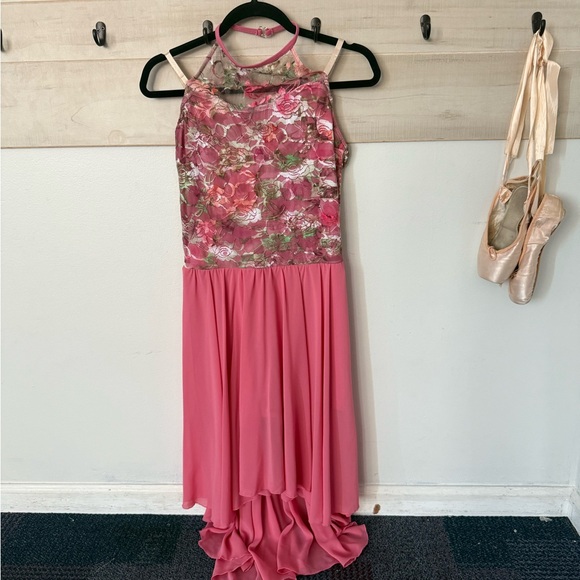 Weissman lyrical ballet costume, rose floral, LA - Picture 4 of 9